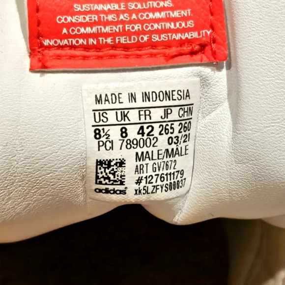 Adidas Originals Superstar Cloud PRIMEGREEN White/Vivid Red GV7672 Mens Sz 8.5 - Picture 10 of 10